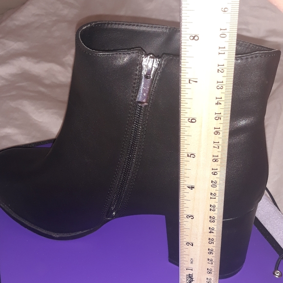 Torrid Faux Leather Faux Zip Booties - Picture 5 of 14